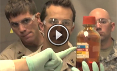 Military personnel learn about the basic principles of chemistry as it relates to explosives.